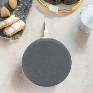 둥근 모양의 세라믹 버블 디스크 에어 스톤 에어 스톤 디퓨저 플라스틱 수족관 에어 스톤 어항 연못 버블 펌프 - Product Image 3