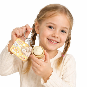 New Creative Stress Relief Toy <b>Glitter</b> Colorful Dumpling-shaped Squishy <b>Ball</b> Keychain Pendant Stress Relief <b>Ball</b> Keychain - Product Image 2