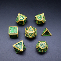 Ensemble de dés en métal pour donjons et dragons polyédriques de nouveau style pour le jeu de rôle Pathfinder