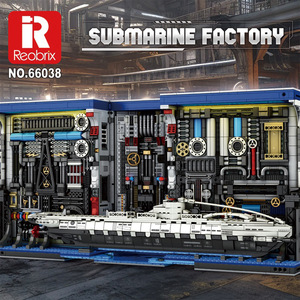 Reobrix Submarine Factory Building <b>Blocks</b> 66038 Educational Model for Ages 8-13 Unisex - Product Image 5