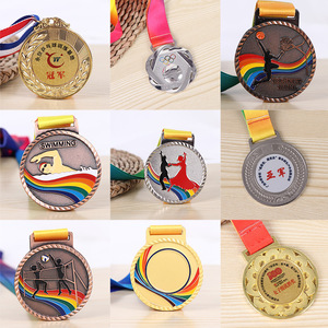 Medallas Deportivas Personalizadas de Metal, Aleación de Zinc, Oro, Plata, Bronce, Maratón, Atletismo, Fútbol, Baloncesto, Taekwondo, Natación, Baile - Product Image 4