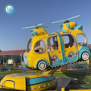 Jeux de carnaval Airbus intérieur/extérieur Rotation Bus Rides Équipement en fibre de verre pour les attractions de parcs d'attractions pour enfants en vente - Product Image 1