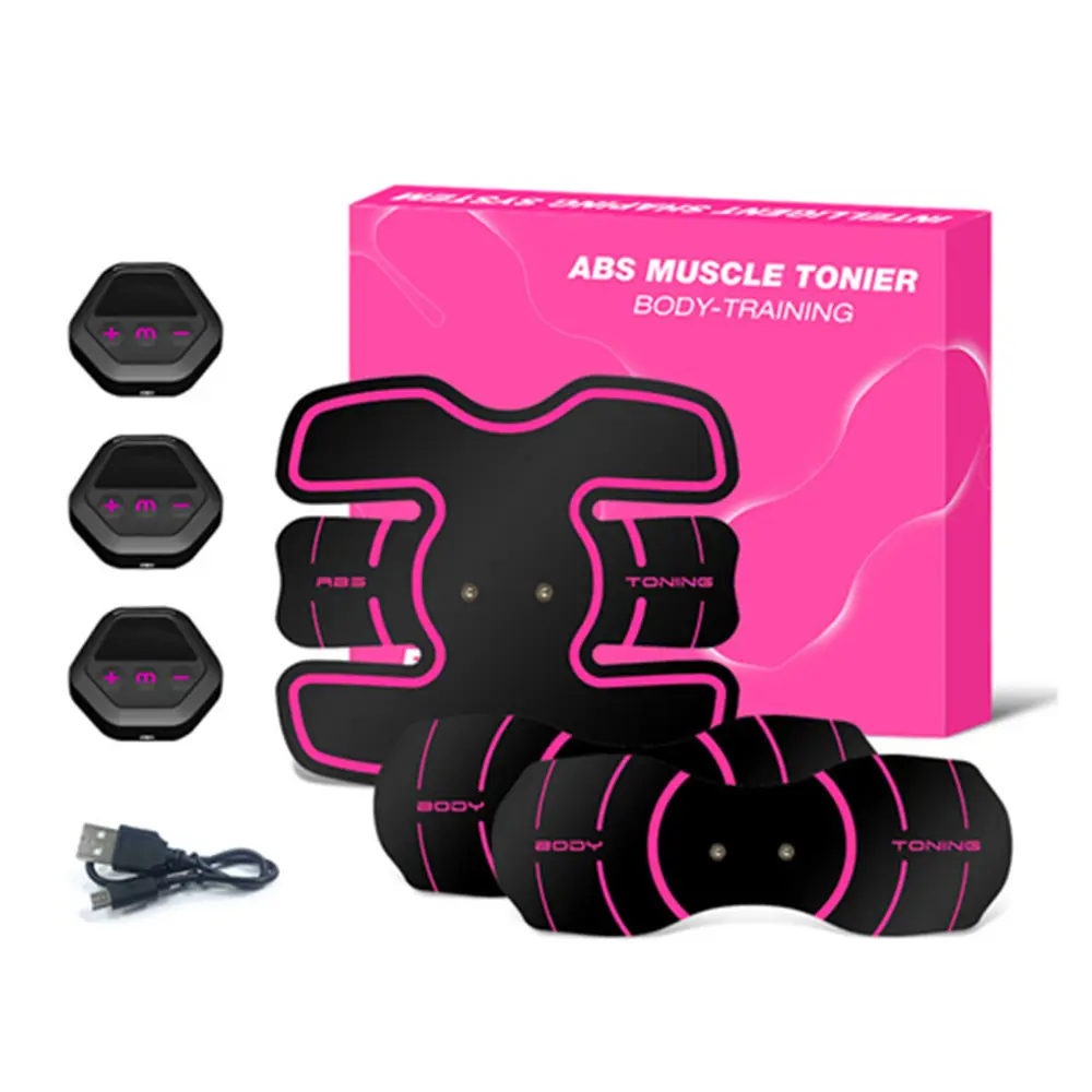 AB Machine Abdominal Toning Belt Workout Portable EMS belts Home Office Fitness Workout Equipment Ab Stimulator for Abdomen