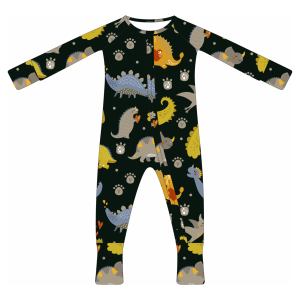 Pijama de Bambú Personalizado con Cierre para Bebé, Ropa para Niños, Mameluco, Body, Ropa de Fábrica - Product Image 3
