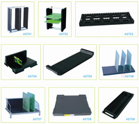 Maxsharer ESD Circulation SMT Rack Antistatic PCB Storage Magazine Rack PCB Storage Holder for Cleanroom Use