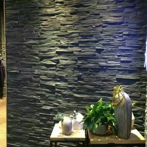 Diseño 3D Paneles de pared de pizarra de carbono negro Panel de pared de piedra Revestimiento de pared exterior para Decoración - Product Image 6
