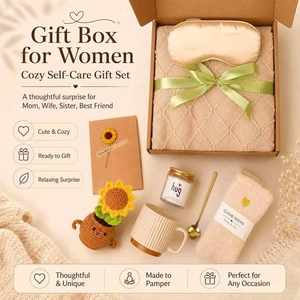 Ensemble cadeau transfrontalier : couverture, serviette, couette, tasse, bougie parfumée, chaussettes - Product Image 5