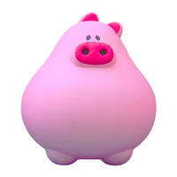 Porc volant gonflable géant rose et violet attrayant avec ventilateur intégré, impression par sublimation gratuite, durable, résistant au soleil, pour la publicité