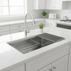 [CALMFORTE] CALMFORTE 850L Kitchen Sink with Roll Mat and Basket for Drying and Washing Convenience - Product Image 3