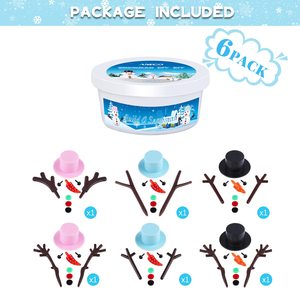 Bricolage bricolage noël séchage à l'air pâte à modeler construction <span class=keywords><strong>bonhomme</strong></span> <span class=keywords><strong>de</strong></span> <span class=keywords><strong>neige</strong></span> décoration Kit pour fête <span class=keywords><strong>de</strong></span> vacances - Product Image 2
