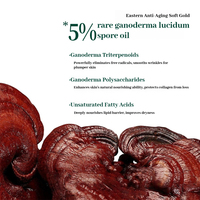 Crème hydratante pour le visage infusée avec 16 huiles naturelles de fleurs et 5% d'huile de spores de Ganoderma Lucidum pour les peaux sèches et rugueuses