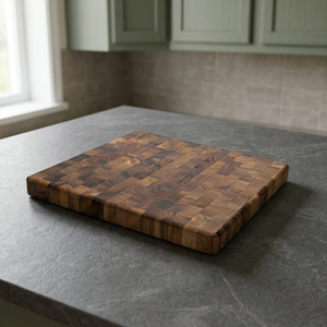 Planche à découper rectangulaire en acacia naturel durable QUALCOSA, épaisseur 2,0 cm, pour couper le fromage, le pain, les fruits - Product Image 3