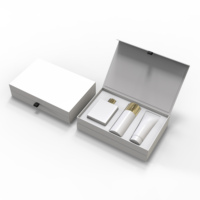 Paquet cadeau de luxe noir carton soins de la peau perruque extension de cheveux boîtes d'emballage magnétiques avec ruban de soie