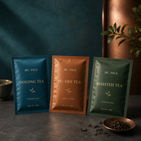Sachets de thé laminés de qualité alimentaire avec logo personnalisé, emballage thermoscellable, sachets de thé miniatures, sachets de café