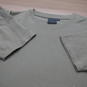 Camiseta de Algodón Puro para Hombre, Camisetas con Logotipo Bordado e Impreso, Diseño en Blanco, Camiseta de Alta Calidad para Hombre, Servicio OEM - Product Image 3