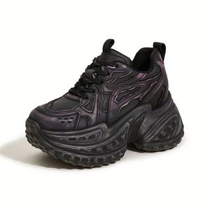 Zapatillas Chunky Elevadas para Mujer Pequeña, Diseño de Plataforma Gruesa Durian, Suela Suave, Tendencia Primavera-Verano, Zapatos Casuales que Combinan con Todo - Product Image 3