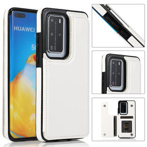 Portefeuille avec porte-cartes étui en cuir PU à rabat pour <span class=keywords><strong>Huawei</strong></span> P40 Pro Plus / P40 <span class=keywords><strong>P30</strong></span> Pro / P40 <span class=keywords><strong>P30</strong></span> <span class=keywords><strong>lite</strong></span> étui à fermoir magnétique - Product Image 5