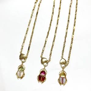 Nuova Collana alla Moda con Ciondolo a Forma di Coccinella e Cuore, Accessori Trendy, Design Innovativo, Stili Colorati, Gioielli - Product Image 1