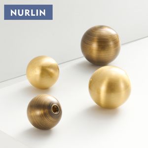 Nurlin laiton boule ronde pied armoire boutons 4 tailles longue porte tirer t-bars Protection antioxydante poignée de meubles - Product Image 2