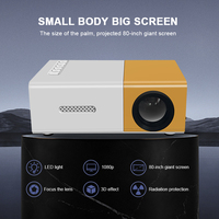 Projecteur vidéo laser portable 1080p, boîte TV Android 1080P, lecteur multimédia domestique, projecteur YG300, mini projecteurs intelligents HD