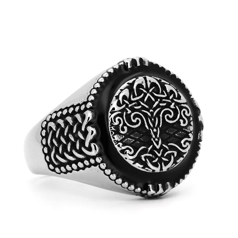 SS8-1056R Unique Design Stainless Steel Viking Amulet Nordin Tree of Life Ring For Men Vintage Plant Jewelry High Quality Gift