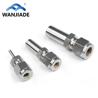 Raccord de tube en acier inoxydable 316 haute pression, raccord d'instrumentation 1/4, double ferrule, coude forgé pour union de tube