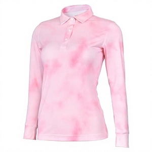 Camiseta de Golf de Secado Rápido con Logotipo Personalizado para Mujer, Elástica en 4 Direcciones, Transpirable, Spandex/Poliéster, Ecológica, Antiarrugas, OEM - Product Image 1