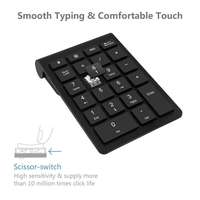 22-toetsen multifunctioneel Bluetooth-nummerblok Draadloos numeriek toetsenbord Toetsenborduitbreidingen voor laptop/desktop/pc's