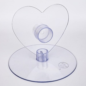 Heart Shape Cake Toppers Handmade Valentine'S Day Wedding Couple Decorations For Dessert Table - Product Image 5