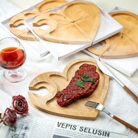Mini assiettes à apéritif en bois JQ Ensemble de verre à vin et planche à charcuterie de luxe avec sous-verre