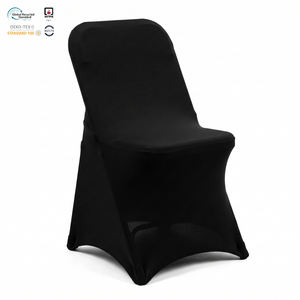 Funda de Licra Elástica para Silla de Banquete de Hotel, Color Negro, de Grado Comercial, Ajustable, para Conferencias y Bodas - Product Image 1