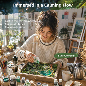 Kits d'artisanat apaisants pour adultes, kit d'artisanat en résine DIY <span class=keywords><strong>paysage</strong></span> forestier zen, ensemble créatif et amusant pour adolescents, femmes, détente pour adultes - Product Image 3