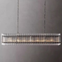 Lampe de décoration d'intérieur, style nordique moderne, luminaire suspendu en tissu LED pour îlot de cuisine