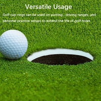 Anneaux de coupes de golf en plastique légers pour l'entraînement au putting sur le green et en extérieur – Fourniture directe usine