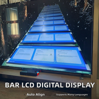 Pantalla LCD comercial OEM tipo barra estirada de 23.1 y 37 pulgadas para publicidad digital