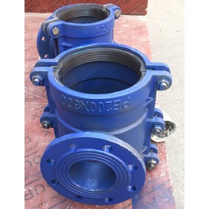 ข้อต่อท่อ PE แบบสามทาง ขนาด 100 มม. ทำจากเหล็กกล้าคาร์บอน ชนิดแกน  แบบเมตริก - Product Image 4