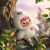 Vente en gros de figurines en peluche authentiques POP MART de la série Dear Birds, porte-clés mignons, boîte mystère, ornements de collection exquis, pendentifs en peluche