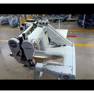 Máquina bucle de hilo de coser de doble de brazo de tres agujas de alta calidad, máquina de coser Industrial a la venta a bajo <span class=keywords><strong>precio</strong></span> - Product Image 4