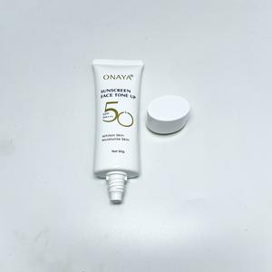 Emballage de crème solaire haute performance PE 50 ml, tube ovale et large pour les soins solaires avec bouchon à vis, impression offset brillante, estampage à chaud - Product Image 3