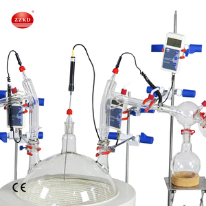 Kit de distillation à courte voie pour distillation à haute température et extraction d'huiles essentielles avec plusieurs flacons récepteurs - Product Image 3