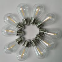 Ampoules de remplacement S14 pour guirlandes lumineuses LED d'intérieur et d'extérieur, ampoule à filament LED vintage
