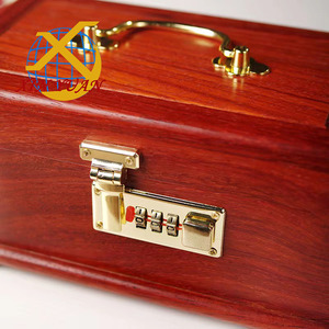 Xinyuan tùy chỉnh hành lý Phụ Kiện Vàng 66*35mm mã khóa kim loại hành lý phụ kiện khóa Khóa - Product Image 5