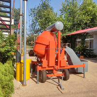Monte-charge hydraulique motorisé pour bétonnière, capacité 20 mètres de hauteur, système entièrement hydraulique, 12 m/h