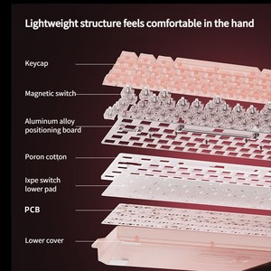 Clavier de jeu Esport DAREU COOL60 à commutateur magnétique filaire 0,01 mmRT 8 kHz Faible latence pour CSGO/<span class=keywords><strong>LOL</strong></span>/FPS - Product Image 3