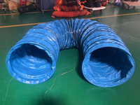 Conduit rond flexible en PVC à haute résistance à la traction pour projet de tunnel souterrain