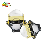 Projecteur LED double faisceau 2,5 pouces 12V universel, lentille de projecteur LED, phare LED 100W
