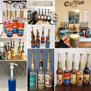 3 colores a prueba de fugas 28/410 3ml 5ml 10ml café Torani DaVinci <span class=keywords><strong>Jordans</strong></span> salsa delgada botella de jarabe dispensador de bomba de galón con - Product Image 6