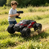 WGNRC PZWD011 Voiture de course sportive RC 1/16 avec moteur à balais, vitesse élevée 45 km/h, véhicule RC tout-terrain télécommandé 2.4G