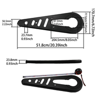 LINGQI Protège-chaîne en plastique PP Noir Protecteur d'aile pour 49cc Mini Pocket Monkey Pit Dirt Quad Bike