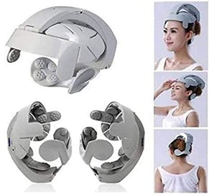 Casque de massage électrique à double vibration pour la tête, appareil de relaxation du cuir chevelu et du cerveau avec airbag pour améliorer la qualité du sommeil - Product Image 5